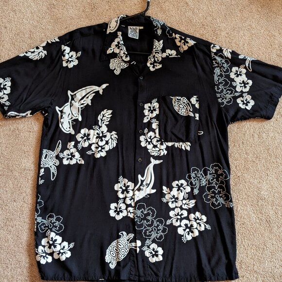 RARE Vintage CABALI Hawaiian mens short sleeve 100% Rayon - Picture 4 of 4